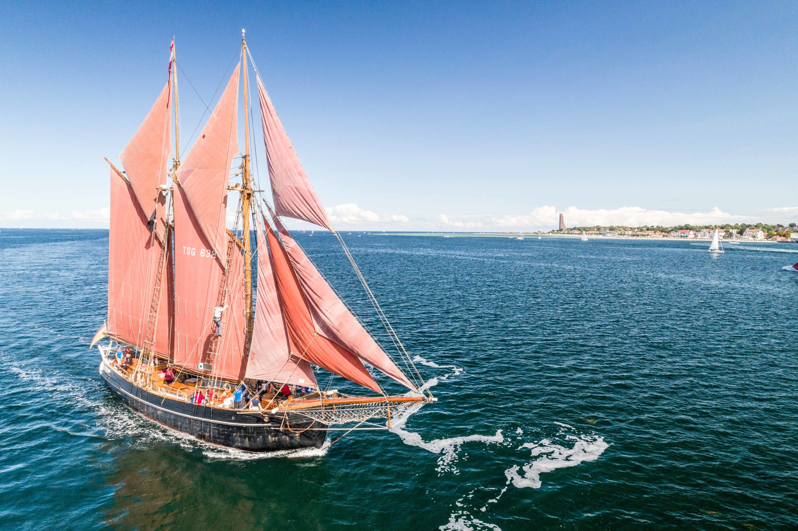 Traditionsschiff „Zuversicht“ in der Yachtwerft Rahtje in Kiel