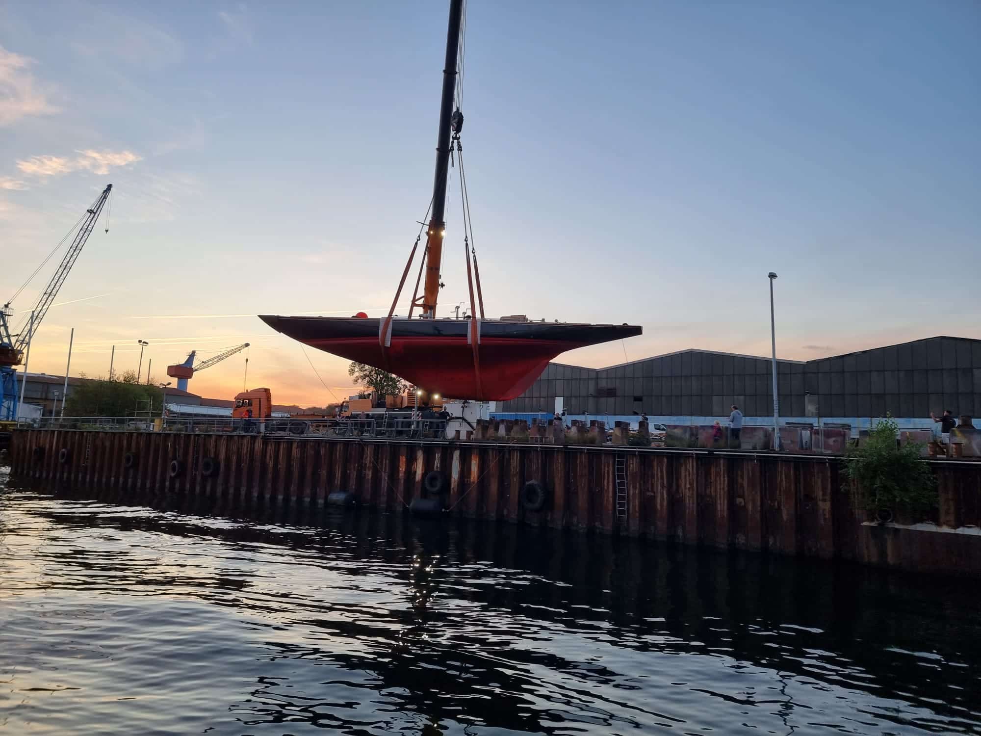 Winterlager für große Yacht